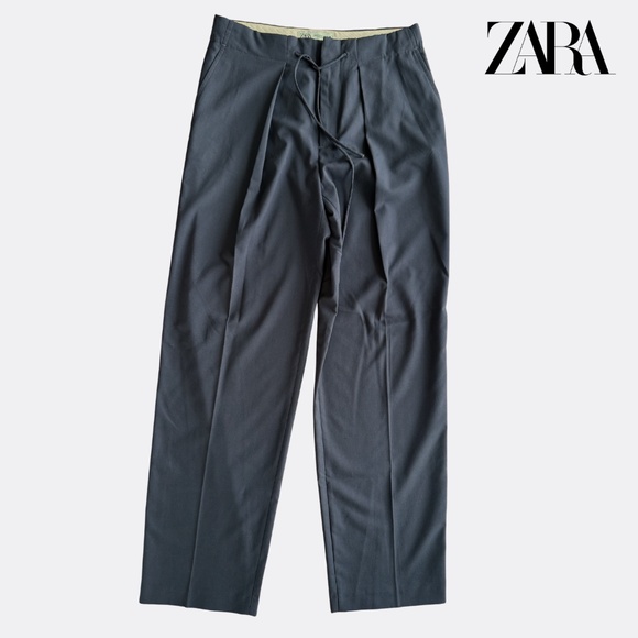 Zara Pants - ZARA Women’s Tailored Trousers – Light Black – Size M – New Without Tags